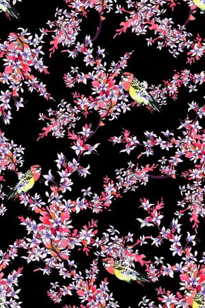中国风印花花型图片