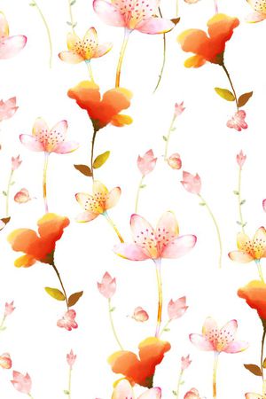 玉兰花印花花型图片