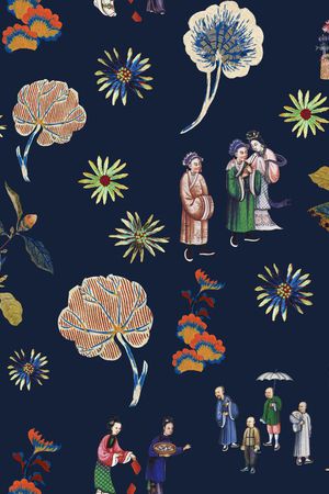 人物印花花型图片