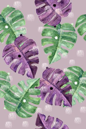 植物印花花型图片