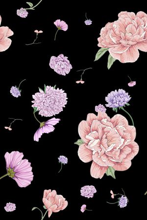 大花印花花型图片