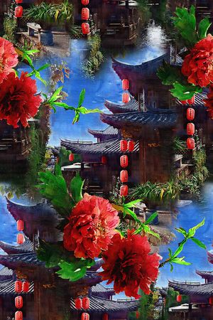 民族风印花花型图片