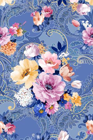 花卉印花花型图片