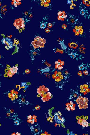 绣花印花花型图片