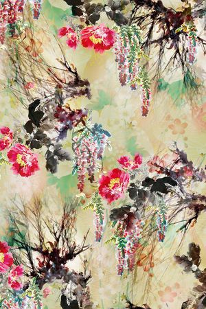 花卉印花花型图片