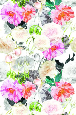 flowers印花花型图片