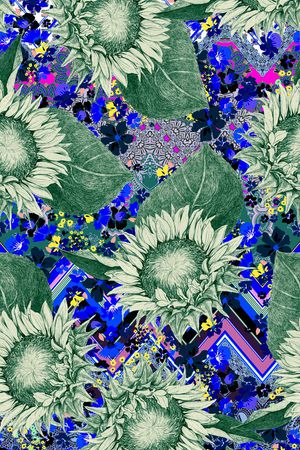 花纹印花花型图片