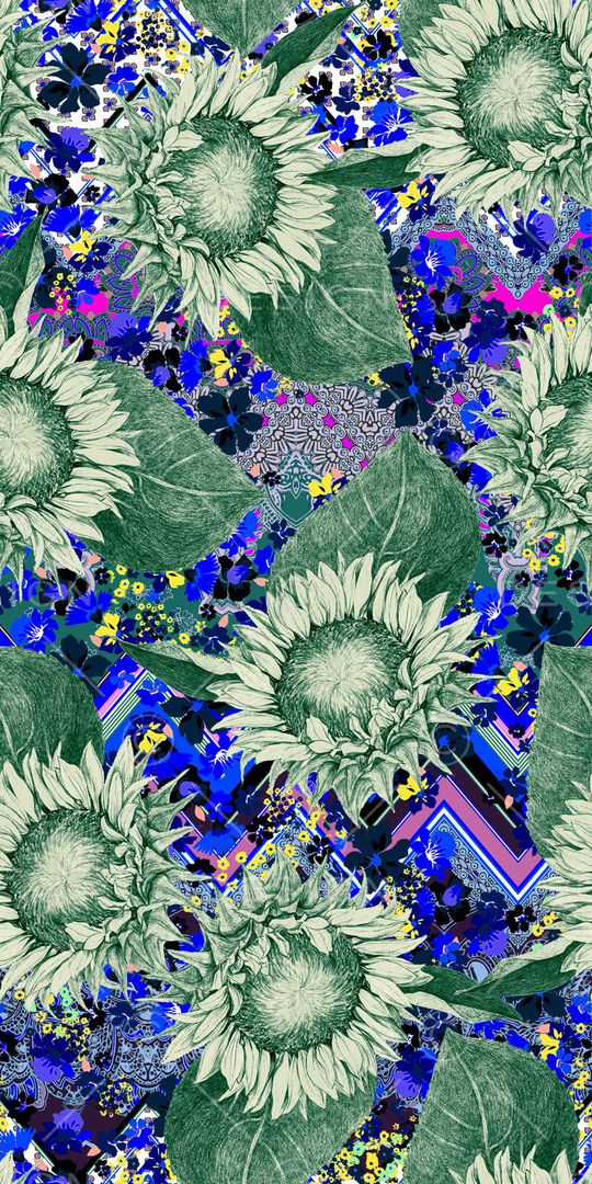 花纹印花花型图片