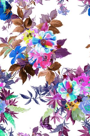 手绘印花花型图片