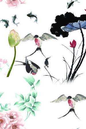 莫妮卡-女装花型印花花型图片