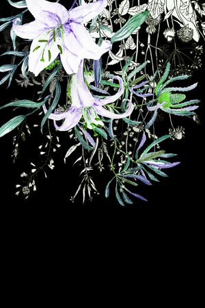花卉印花花型图片