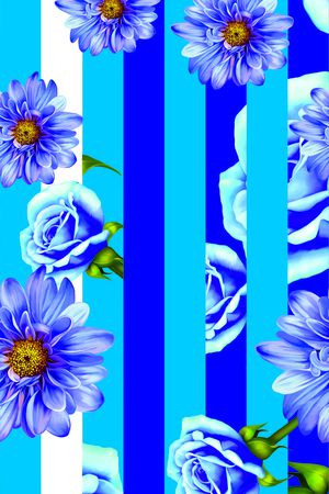 flowers印花花型图片
