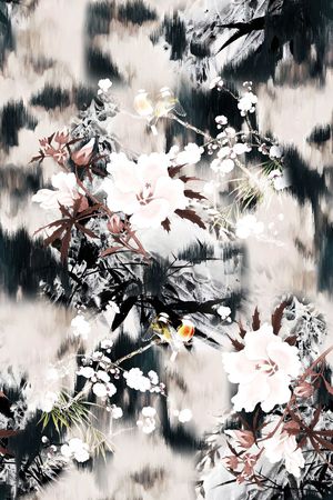 抽象印花花型图片