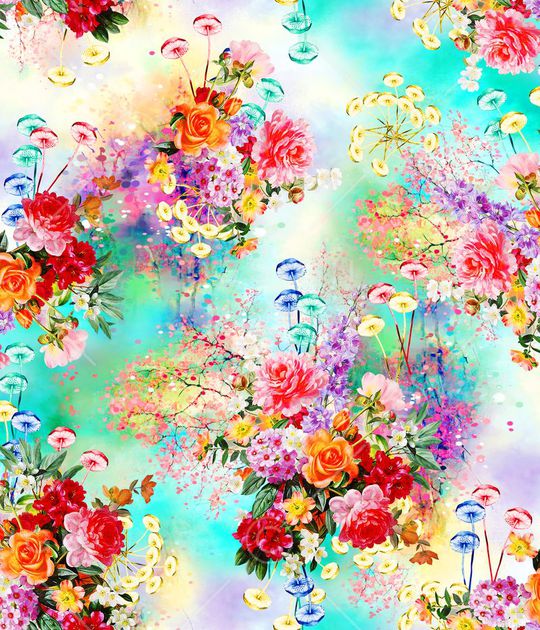 花卉印花花型图片
