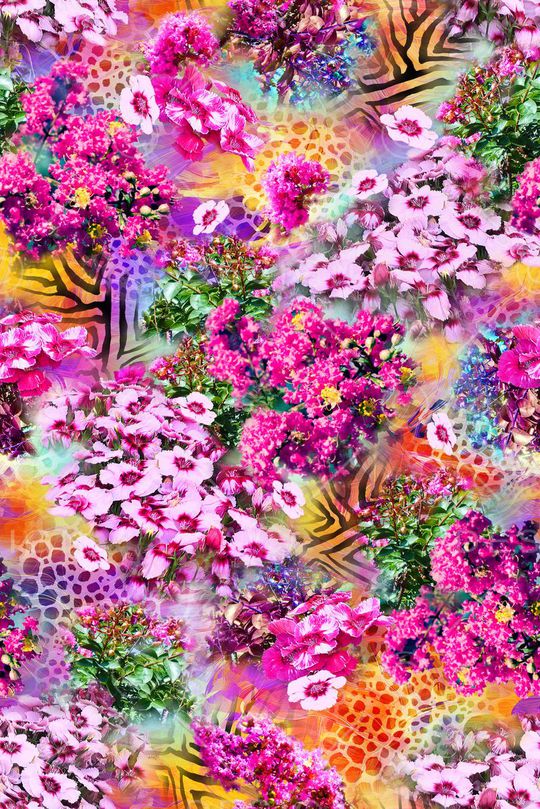 花卉印花花型图片