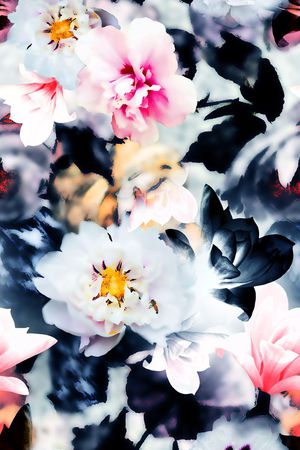 花卉印花花型图片