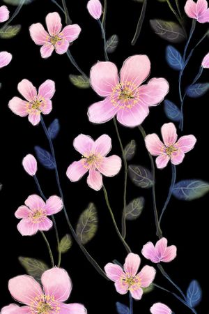 小碎花印花花型图片