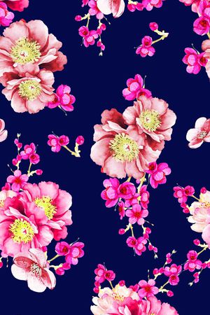 花朵印花花型图片