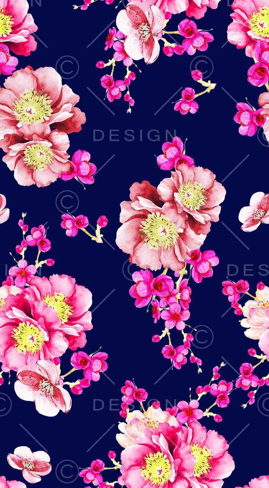 花朵印花花型图片