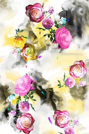 乱花印花花型图片