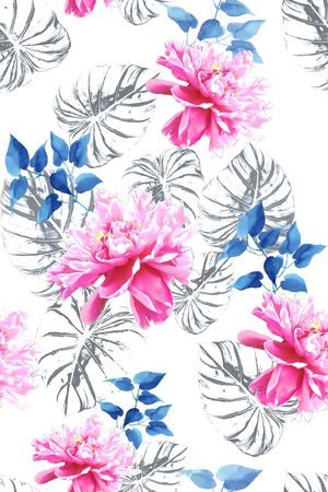 玉兰花印花花型图片