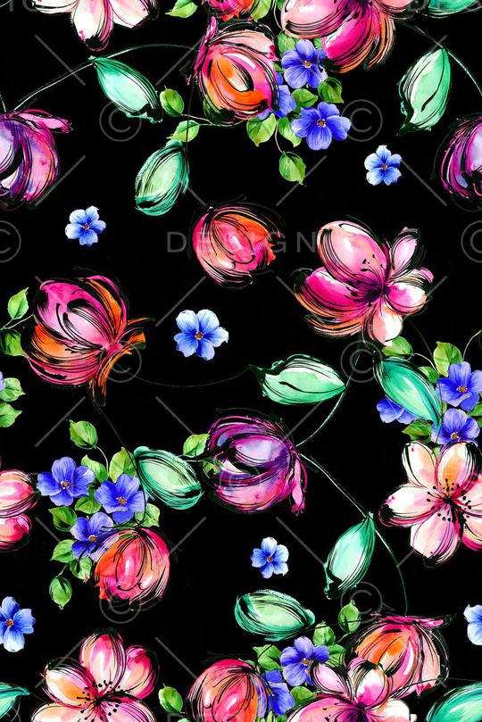 花朵印花花型图片