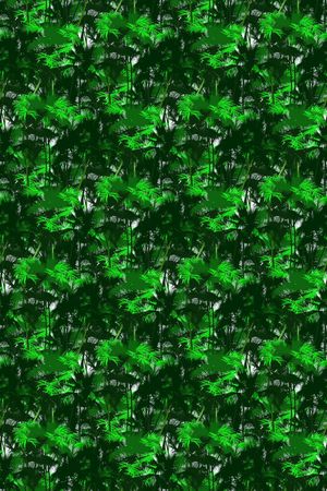 手绘热带风印花花型图片