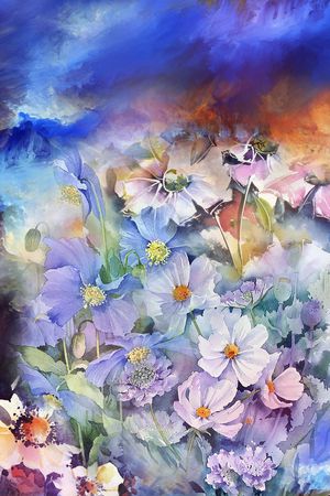 花卉印花花型图片