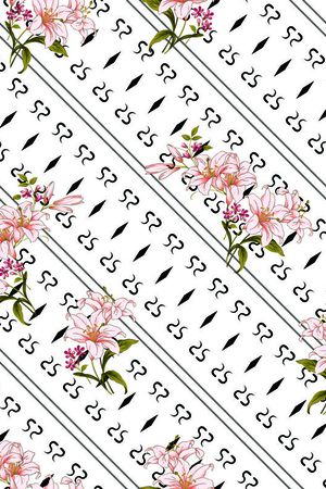 2017年春夏女装花卉印花花型图片