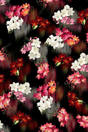 油画花卉印花花型图片