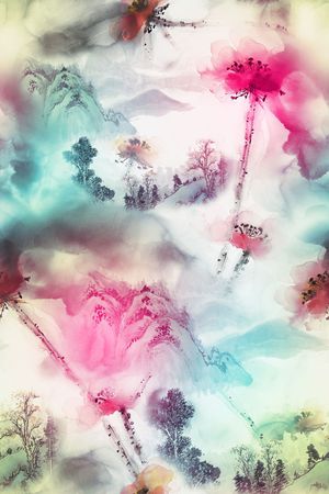 花朵印花花型图片