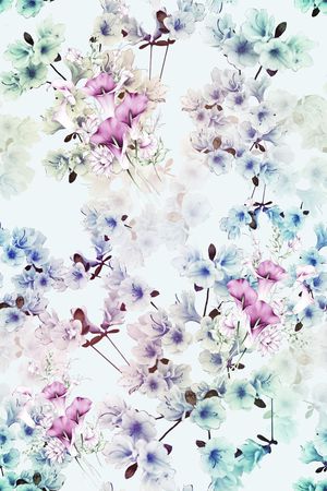 兰花印花花型图片