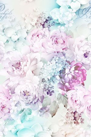 花瓣印花花型图片