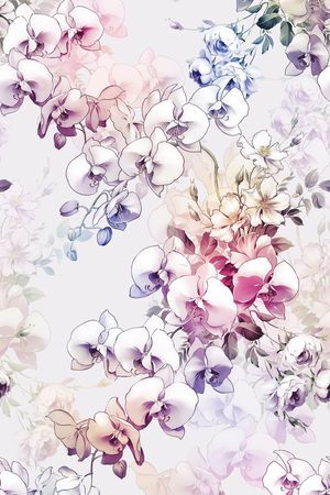 花朵印花花型图片