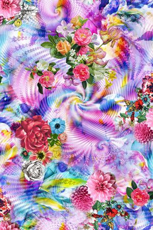 肌理印花花型图片