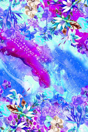 花卉印花花型图片