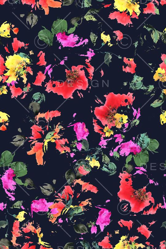 花卉印花花型图片