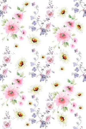 雏菊印花花型图片