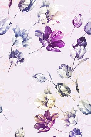 小碎花印花花型图片