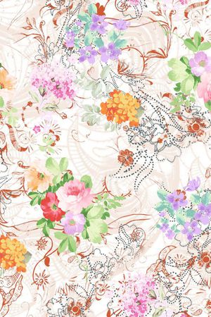 小碎花印花花型图片