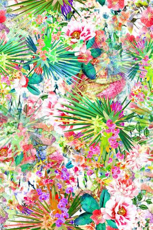 花朵印花花型图片