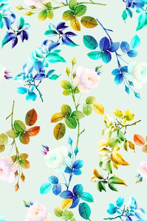 彩色印花花型图片