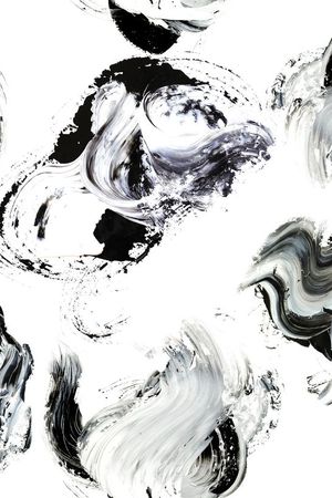 原创大牌泼墨印花花型图片