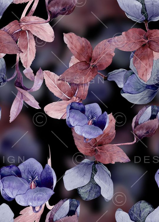 花瓣印花花型图片