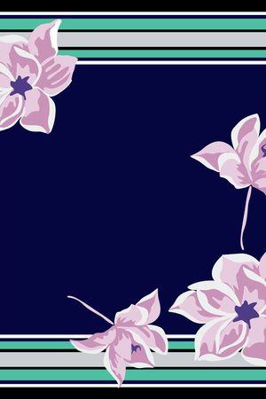 几何条纹方巾印花花型图片