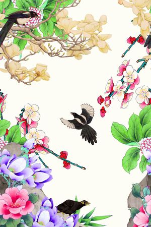 花卉印花花型图片