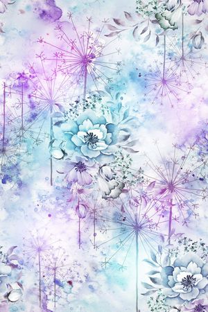 大花印花花型图片
