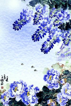 中国风印花花型图片