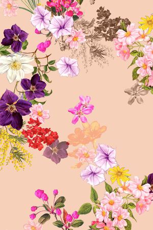 清新印花花型图片