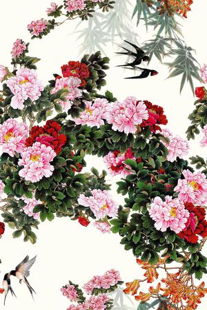 鸟印花花型图片